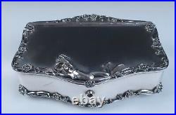 Rare Antique Meriden Silver Plate Humidor Art Nouveau Nude Woman Cigar Box Rare Antique Meriden Silver Plate Humidor Art Nouveau Nude Woman Cigar Box