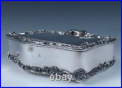 Rare Antique Meriden Silver Plate Humidor Art Nouveau Nude Woman Cigar Box