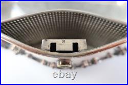 Rare Antique Meriden Silver Plate Humidor Art Nouveau Nude Woman Cigar Box