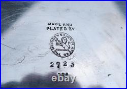 Rare Antique Meriden Silver Plate Humidor Art Nouveau Nude Woman Cigar Box