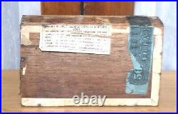 Rare Antique Peregoy & Moore Bob Fishing Bobber Wooden Cigar Box Council Bluffs