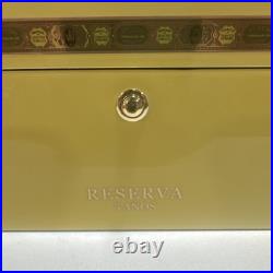 Rare Byron Reserva 5 Años Humidor Box for 25 Cigars with Hygrometer & Thermometer
