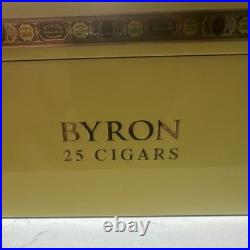 Rare Byron Reserva 5 Años Humidor Box for 25 Cigars with Hygrometer & Thermometer