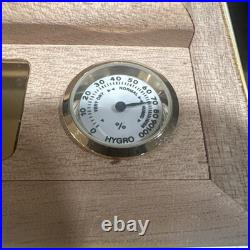 Rare Byron Reserva 5 Años Humidor Box for 25 Cigars with Hygrometer & Thermometer
