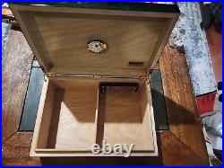 Rare Gurkha Cigar Humidor Box Green & Gold. K. Hansotia & Co. Est. 1887