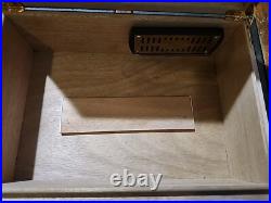 Rare Gurkha Cigar Humidor Box Green & Gold. K. Hansotia & Co. Est. 1887