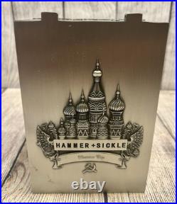 Rare Hammer & Sickle Pewter Cigar Box Humidor Collectible, No Longer Produced Rare Hammer & Sickle Pewter Cigar Box Humidor Collectible, No Longer Produced