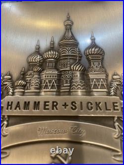 Rare Hammer & Sickle Pewter Cigar Box Humidor Collectible, No Longer Produced