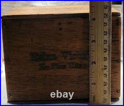 Rare Old The Mikado Cigarette Or Cigar Hinged Wood Tobacco Box Very Nice
