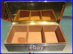 Rare Tiffany Sterling Silver Gold Box Cigar Jewelry Heavy Large Nomono Museum