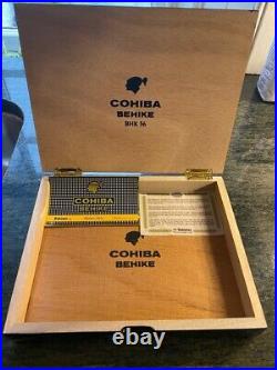 Rare black lacquered Cohiba BHK 56 cigar humidor box Empty & Mint Cond