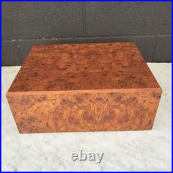 Read Humidor Jewelry Wooden Box Agresti Italian Briarwood Burl 11.25L x 8.75W