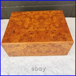Read Humidor Jewelry Wooden Box Agresti Italian Briarwood Burl 11.25L x 8.75W