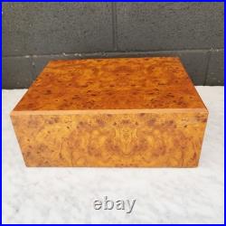 Read Humidor Jewelry Wooden Box Agresti Italian Briarwood Burl 11.25L x 8.75W