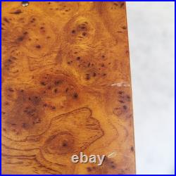 Read Humidor Jewelry Wooden Box Agresti Italian Briarwood Burl 11.25L x 8.75W