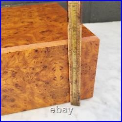 Read Humidor Jewelry Wooden Box Agresti Italian Briarwood Burl 11.25L x 8.75W