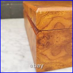 Read Humidor Jewelry Wooden Box Agresti Italian Briarwood Burl 11.25L x 8.75W