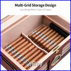 Red CIGARLOONG Cigar Cedar Wood Box Humidor Cabinet Large Capacity Fit 100 cigar