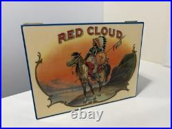 Red Cloud Native American Cigar Humidor Wooden Lacquer Box