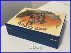 Red Cloud Native American Cigar Humidor Wooden Lacquer Box