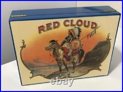 Red Cloud Native American Cigar Humidor Wooden Lacquer Box