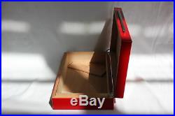 Red Lacquer Finish Wood Humidor
