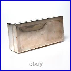 Richard Comyns Birmingham Sterling Silver Humidor Cigar Cigarette Box