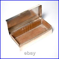 Richard Comyns Birmingham Sterling Silver Humidor Cigar Cigarette Box