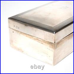 Richard Comyns Birmingham Sterling Silver Humidor Cigar Cigarette Box