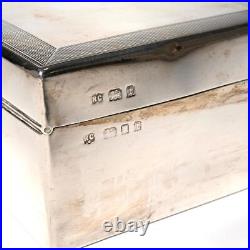 Richard Comyns Birmingham Sterling Silver Humidor Cigar Cigarette Box