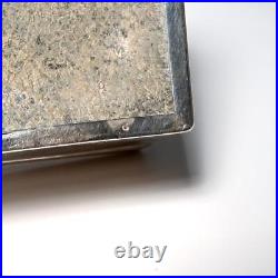 Richard Comyns Birmingham Sterling Silver Humidor Cigar Cigarette Box