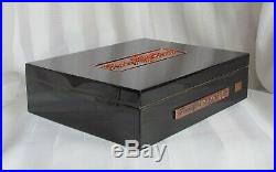 Rocky Patel Cigar Box Humidor Top Of The Line Design & Craft Laquer, Copper &