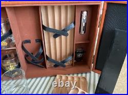 Rocky Patel Humidor And Whiskey Cigar Party Case + Bullish On Cigars Glasses