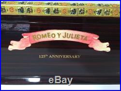 Romeo Y Julieta 125th Anniversary lacquered Humidor Box 16 x 11 1/2 x 7 1/2 H