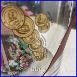 Romeo Y Julieta Glass Cigar Humidor/Leather Strap/Brass Clamps/Cigar Bands/Box