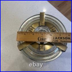 Romeo Y Julieta Glass Cigar Humidor/Leather Strap/Brass Clamps/Cigar Bands/Box