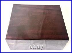 SIGLO Cigar Humidor Brown Storage Box withHygrometer and Removable Divider