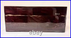 SIGLO Cigar Humidor Brown Storage Box withHygrometer and Removable Divider