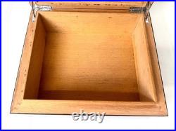 SIGLO Cigar Humidor Brown Storage Box withHygrometer and Removable Divider