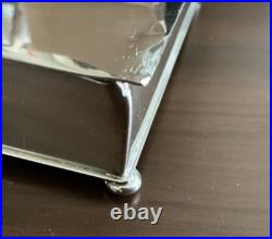 SILVERPLATE HUMIDOR with HERALDIC LION Friedrick Silver Co (pre Gorham) VINTAGE