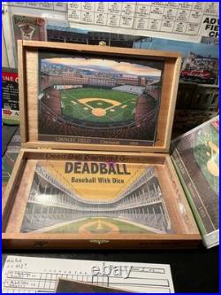 SOM Diamond Gems Deadball Cigar Box Stadium & 8 Historic Stadium Inserts! UNIQUE SOM Diamond Gems Deadball Cigar Box Stadium & 8 Historic Stadium Inserts! UNIQUE