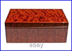 SPAIN-Elm Burl Medium JEWELRY BOX/Storage box/Cigar Humidor 75CT-Jewelry Box