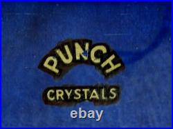 STORE DISPLAY advertising CIGAR BOX GLASS HUMIDOR Rare Punch PUNCH CRYSTAL seal