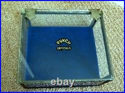 STORE DISPLAY advertising CIGAR BOX GLASS HUMIDOR Rare Punch PUNCH CRYSTAL seal