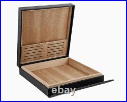 S. T. Dupont Box Cigar Case By Travel Humidor Wood Skin Black 001353