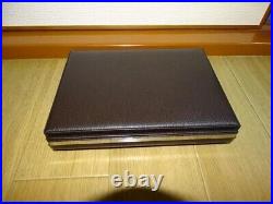 S. T. Dupont Cigar Case leather travel humidor brown without box