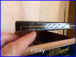 S. T. Dupont Paris Black Lacquer Humidor Lonsdales Empty Cigar Box