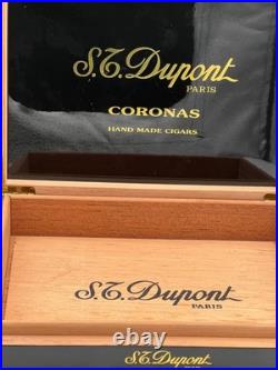 S. T. Dupont Paris Black Laquer Humidor Coronas Hand Made Cigar Box S. T. Dupont Paris Black Laquer Humidor Coronas Hand Made Cigar Box