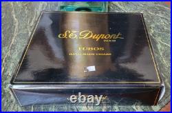 S. T Dupont Paris Black Laquer Turbos Hand Made Cigar Box Holds 20 9.75x8.5x2.5 S. T Dupont Paris Black Laquer Turbos Hand Made Cigar Box Holds 20 9.75x8.5x2.5