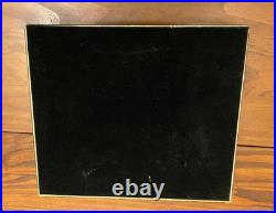 S. T Dupont Paris Black Laquer Turbos Hand Made Cigar Box Holds 20 9.75x8.5x2.5